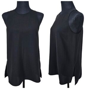 Vince Black Basic Sleeveless Keyhole Back Heavy Knit Layering Tank Top Size XS